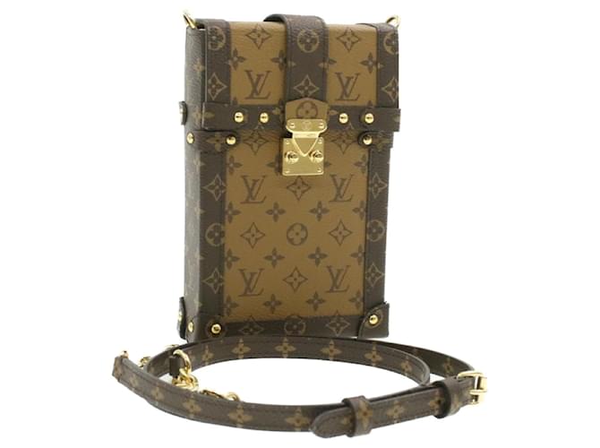 Pochette trunk cloth crossbody bag Louis Vuitton Brown in Cloth