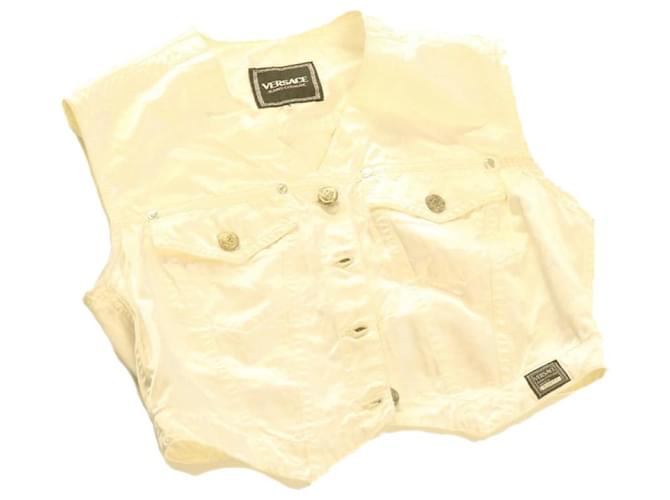 GIANNI VERSACE Vest White Auth ar3947 Cotton  ref.336568