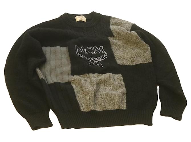 MCM Sweater Black Wool Auth ar3949  ref.336571