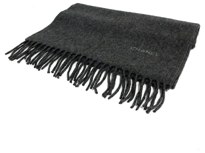 Chanel scarf Grey Wool  ref.336676