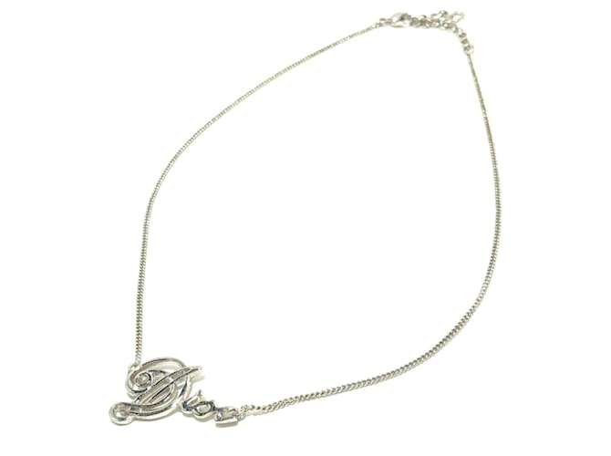 Dior necklace Silvery Metal  ref.336717