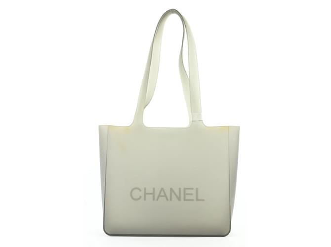 Chanel Chanel Gray Jelly Rubber Shoulder Tote Bag