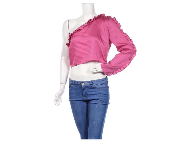 & Other Stories Rosa Lyocell Bluse Pink