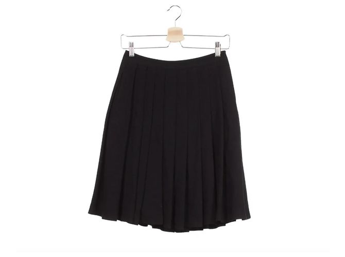 Prada Rock Schwarz Viscose Acetat Größe 38