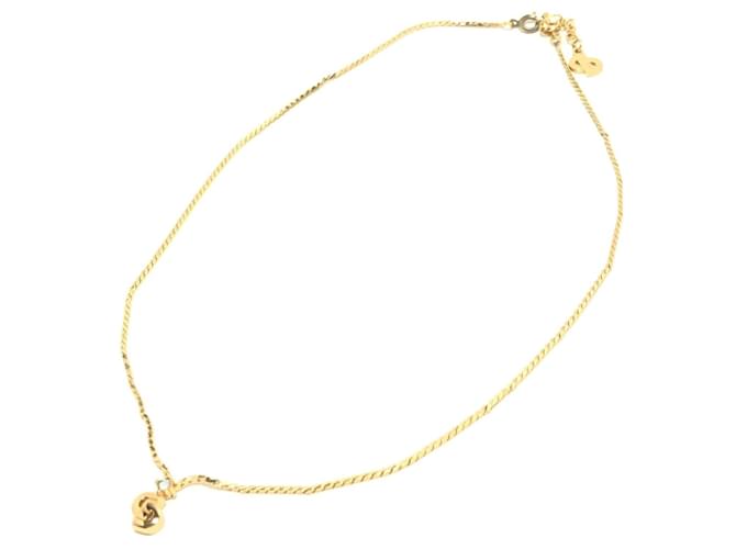 Dior-Halskette Golden Metall  ref.337312