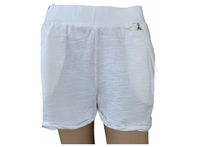 Shorts de Moletom Patrizia Pepe Branco Algodão