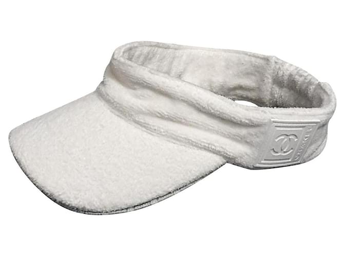 Chanel unisex visor White Cotton  ref.337796