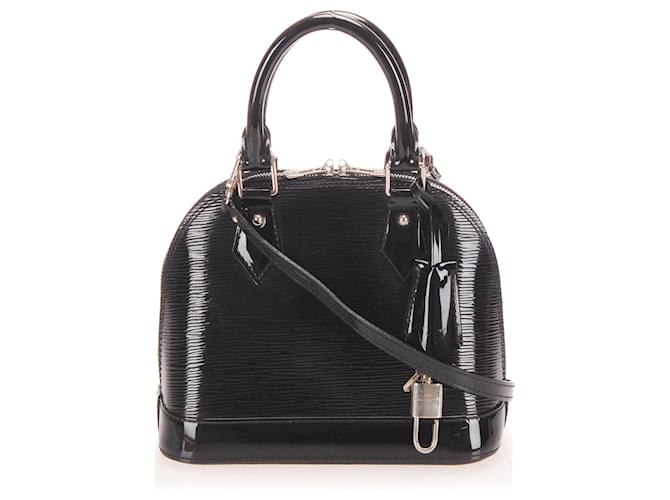 Louis Vuitton Black Epi Alma BB Leather  ref.337928