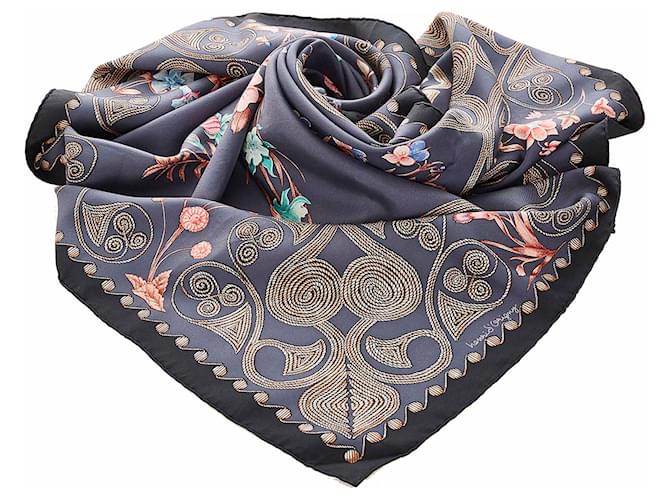 Hermès Hermes Blue Arabesques Silk Scarf Multiple colors Cloth  ref.338038