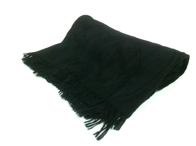 Hermès scarf Black Wool  ref.338191