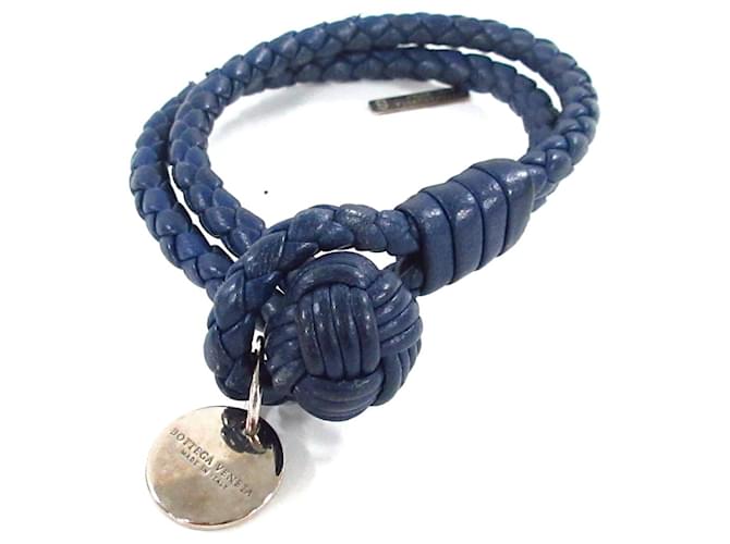 Bottega Veneta Intrecciato Bracelet in Grey Leather ref.625567 - Joli Closet