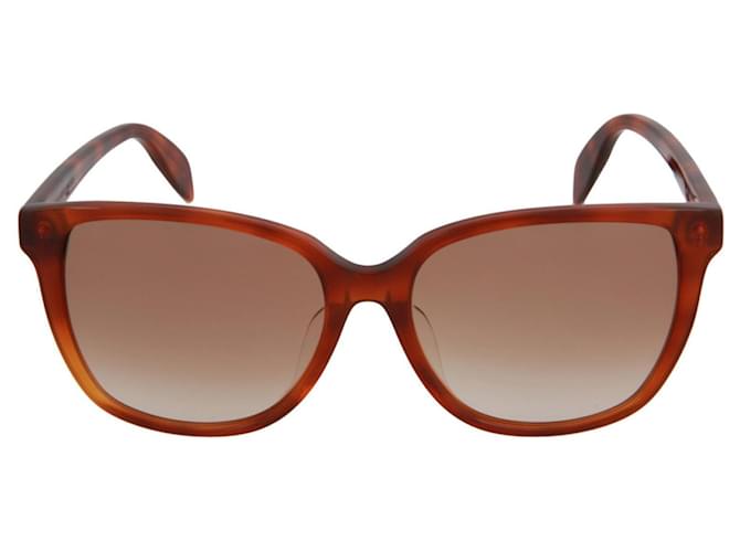 Alexander Mcqueen Square-Frame Acetate Sunglasses Brown  ref.338519