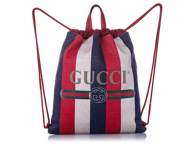 gucci stripe backpack