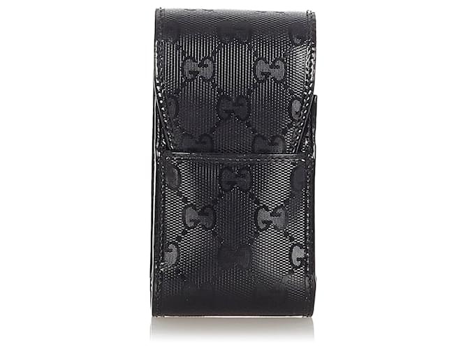 Gucci Black GG Imprime Cigarette Case Plastic  ref.338980