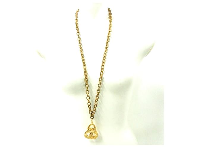 Chanel necklace Golden Metal  ref.339030