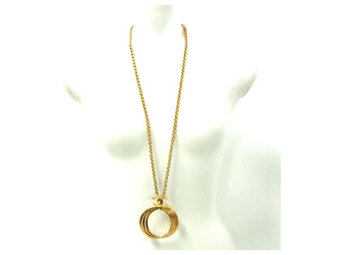 Chanel necklace Golden Metal  ref.339036