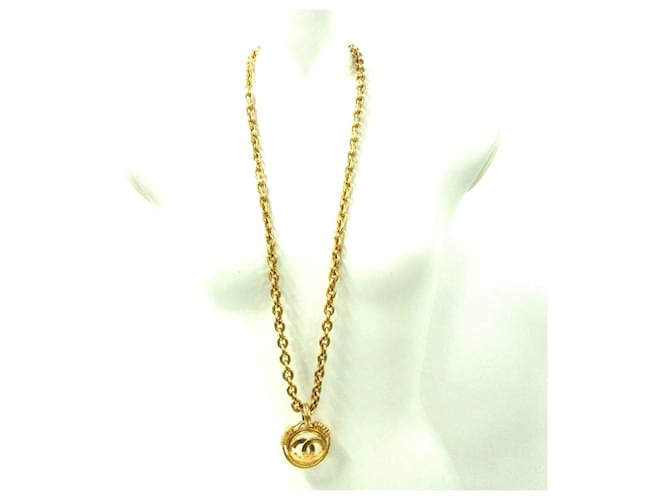 Chanel necklace Golden Metal  ref.339042