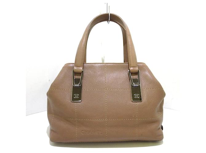 Chanel handbag Beige Leather  ref.339130