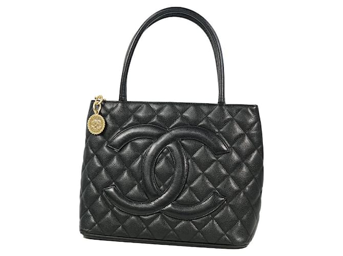 CHANEL Medallion tote Womens tote bag A01804 black x gold hardware  ref.339247