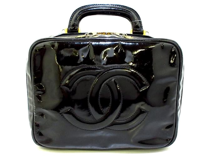 Chanel saco de embreagem Preto Couro  ref.339322