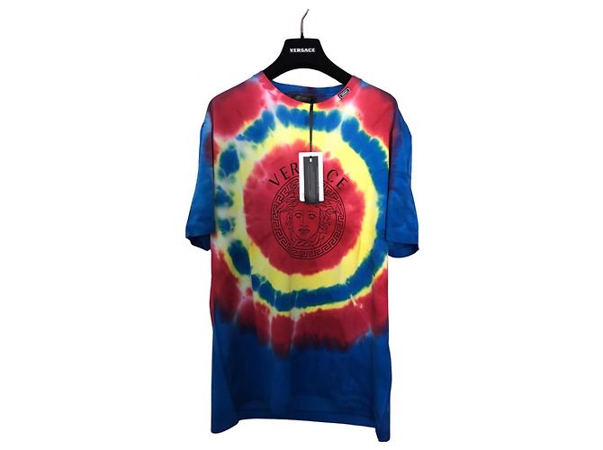 Camiseta Versace Tie Dye de algodão Multicor