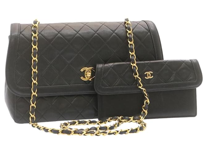 Chanel shoulder bag Black Leather  ref.339392