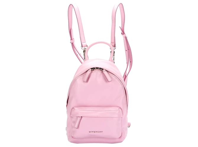 Givenchy Pink Nano Classic Leather Backpack Pony-style calfskin