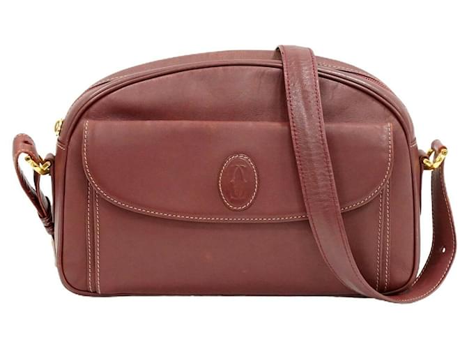 Cartier Shoulder bag Red Leather  ref.339646