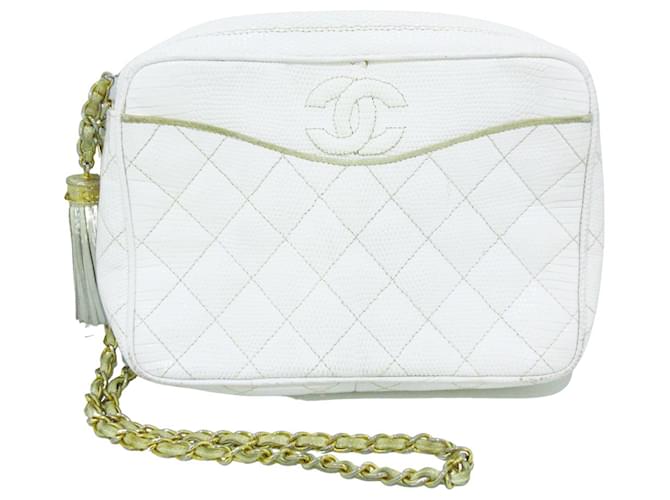 Chanel shoulder bag White Leather  ref.339887