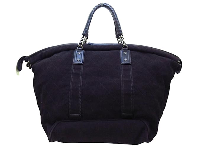 Chanel Travel bag Black Cloth  ref.339901