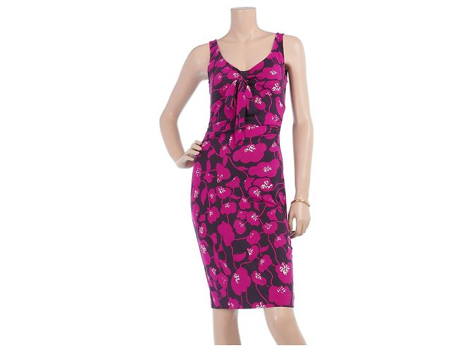 Diane Von Furstenberg St Kitt Seidenkleid Mehrfarben