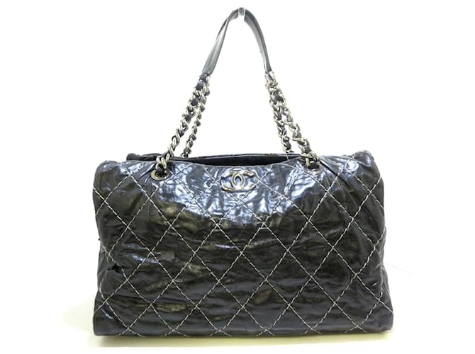 Chanel shoulder bag Black Leather  ref.339943