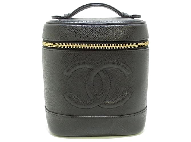 Chanel Vanity Black Leather  ref.339945