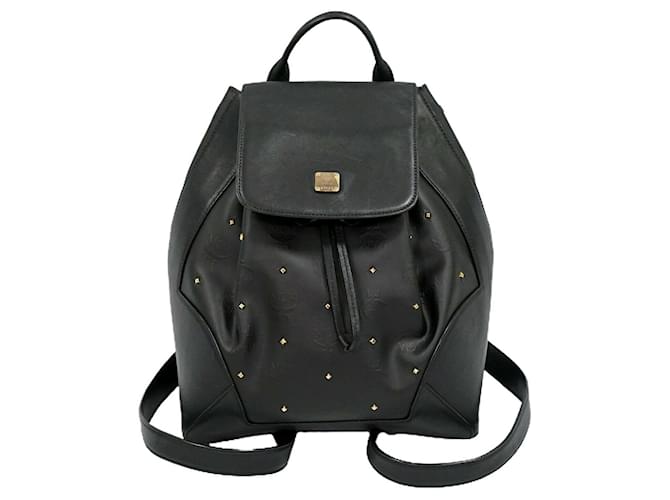 MCM Backpack Black Leather  ref.339949