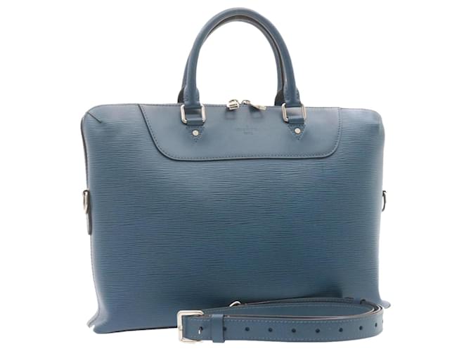 Louis Vuitton Porte Document Business Blue Leather  ref.340043