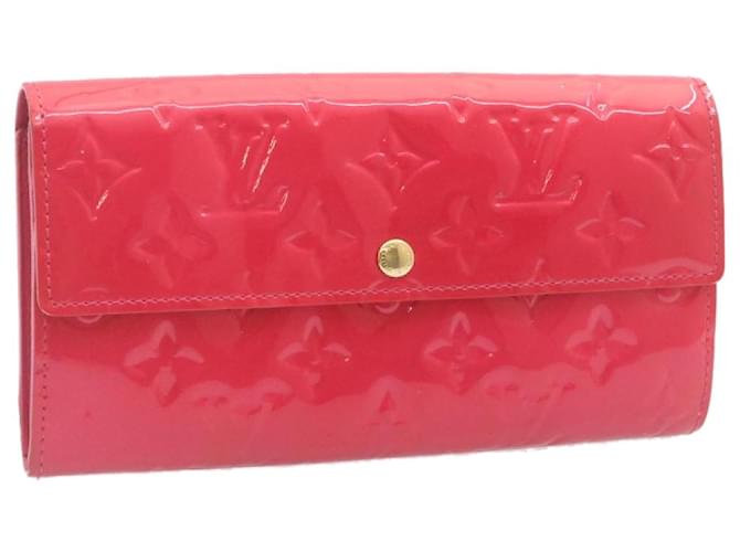 Louis Vuitton Portefeuille Long Red Patent leather  ref.340061