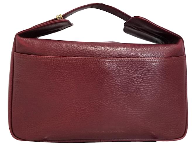 Cartier Red Leather Handbag Dark red Pony-style calfskin  ref.340112
