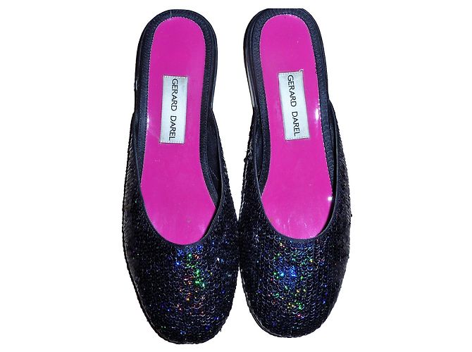 Gerard Darel Sequined mules from Gérard Darel. Navy blue