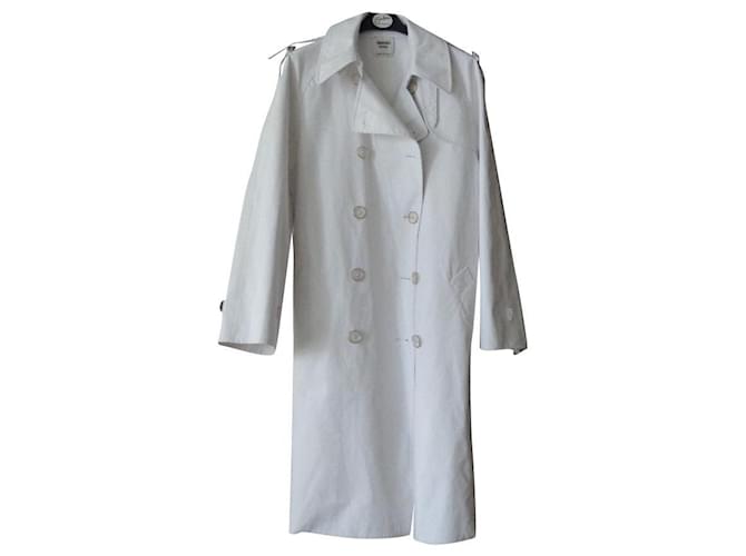 Hermès Manteaux, Vêtements d'extérieur Coton Blanc  ref.340000