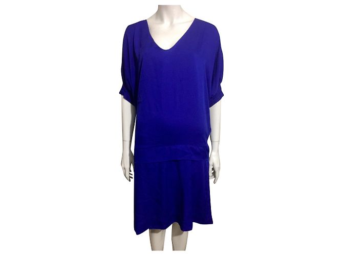 Abito in seta Diane Von Furstenberg Edna blu