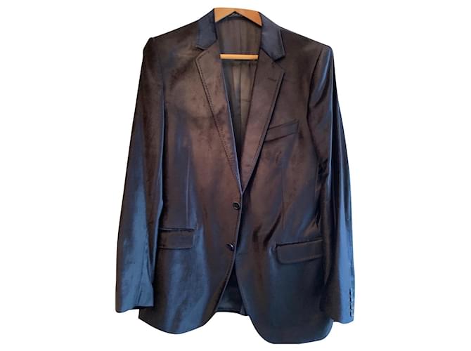 Dolce & Gabbana Velvet jacket Navy blue  ref.340368