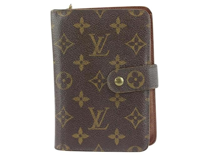 Louis Vuitton Kompaktes Geldbörsenpapier mit Monogramm-Reißverschluss  ref.340379