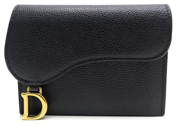 Dior - Lady Dior Calfskin Card Holder in Black