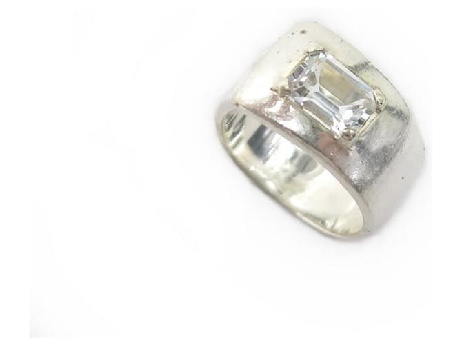 Ring Hermès ANELLO VINTAGE HERMES GAETAN DE PERCIN T55 in argento sterling 925 Anello d'argento  ref.340823