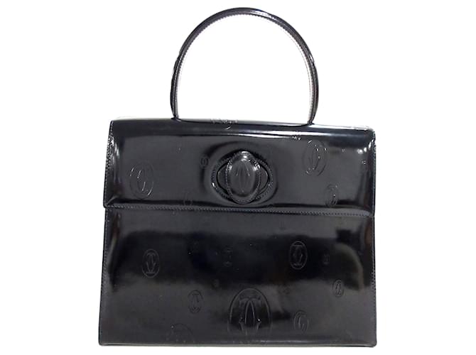 Cartier Black Happy Birthday Leather Handbag Pony-style calfskin  ref.341022