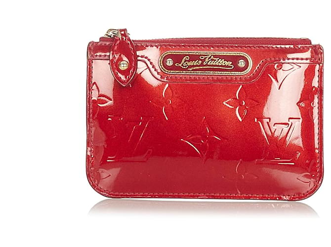 Louis Vuitton Red Vernis Pochette Cles Leather Patent leather  ref.341045