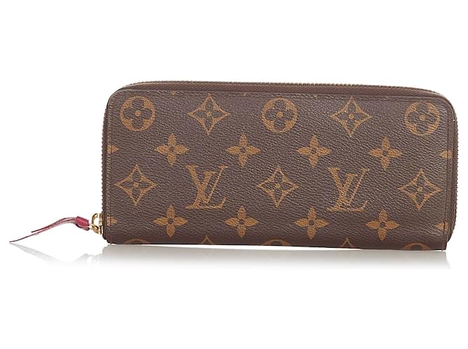 Louis Vuitton Brown Monogram Zippy Wallet Braun Leinwand  ref.341078