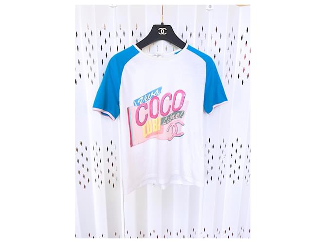 Chanel 'Cuba Libre' Laufsteg-T-Shirt Mehrfarben Baumwolle  ref.341165