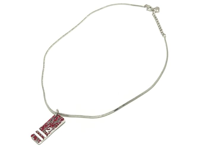 Dior necklace Silvery Metal  ref.341172