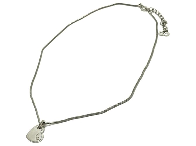 Dior necklace Silvery Metal  ref.341177